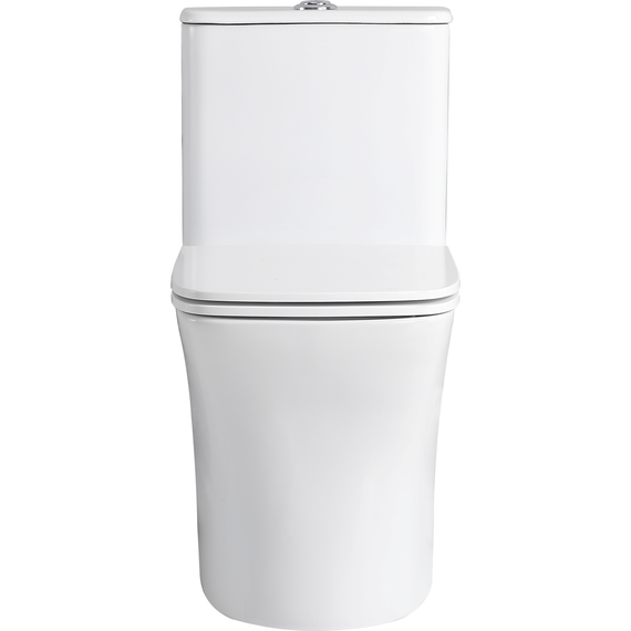 Унитаз-моноблок безободковый Sole Orax с тонкой крышкой микролифт - фото 3