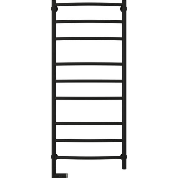 Полотенцесушитель электрический Сунержа Галант 2.0 П9 1200x500 мм 31-5200-1250 L, чёрный матовый - фото 2