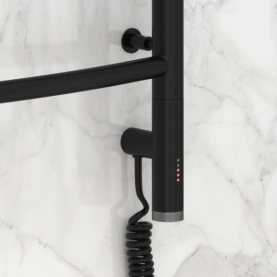 Полотенцесушитель электрический Сунержа Галант 3.0 П8 1000x400 мм 31-5801-1040 R, чёрный матовый - фото 3