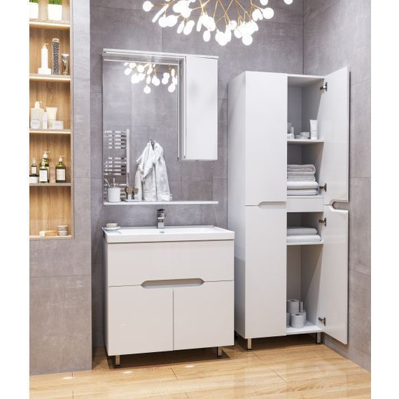 Пенал напольный Mirsant Soho 60 см, белый - фото 5