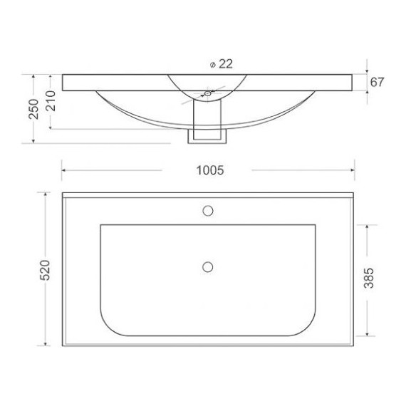 Тумба подвесная с раковиной Mirsant Soho quadro 100/2 см с доводчиком (раковина Deep 100), белый - фото 8