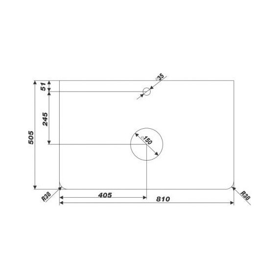 Столешница Mirsant Grey 80 см, серый - фото 2
