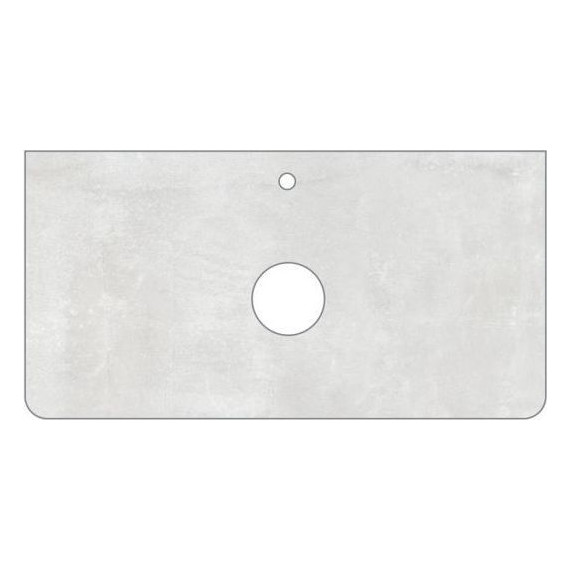 Столешница Mirsant Grey Light 60 см, светло-серый - фото 