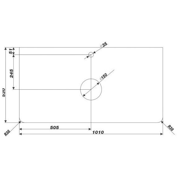 Столешница Mirsant Grey Light 100 см, светло-серый - фото 2