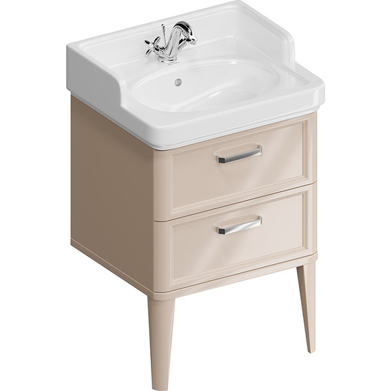 Тумба напольная с раковиной Kerama Marazzi Pompei Neo 60 см PO.N.60.2\CAM, бежевый глянцевый - фото 
