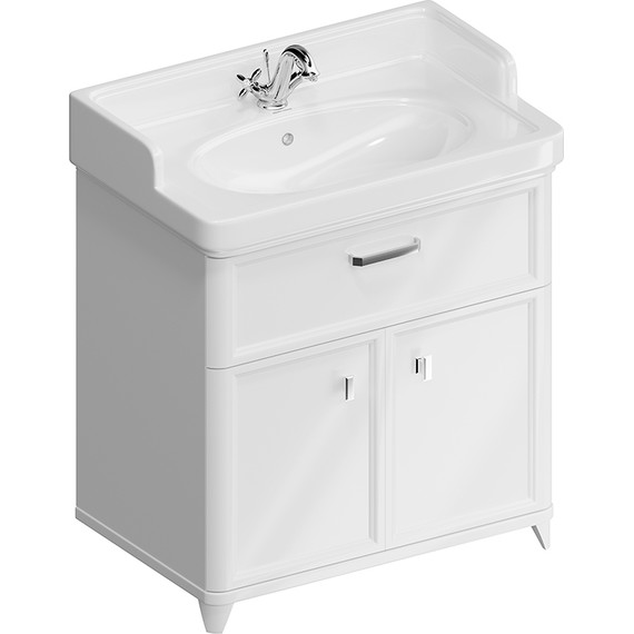 Тумба напольная с раковиной Kerama Marazzi Pompei Neo 80 см PO.N.80.1\WHT, белый глянцевый - фото 