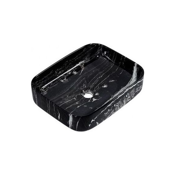 Раковина-чаша Mirsant SHELL-0619 50 см, Black Marble - фото 