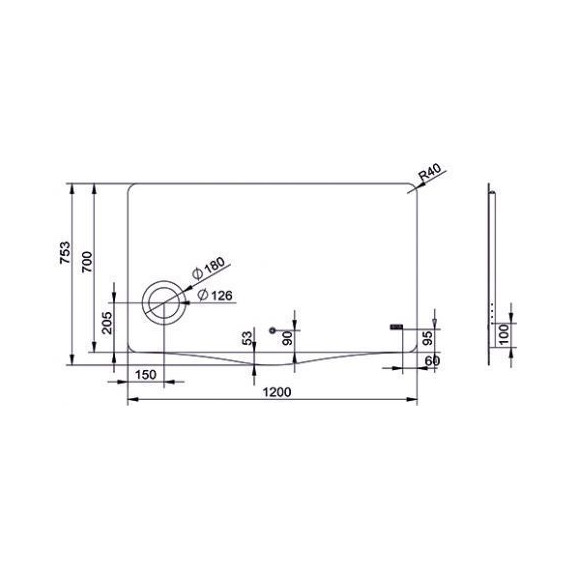 Зеркало Gair Smile 120 см - фото 2