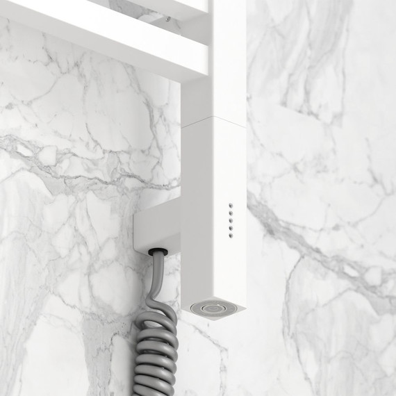 Полотенцесушитель электрический Сунержа Модус 3.0 П15 800x300 мм 30-5700-8030 L, белый матовый - фото 3