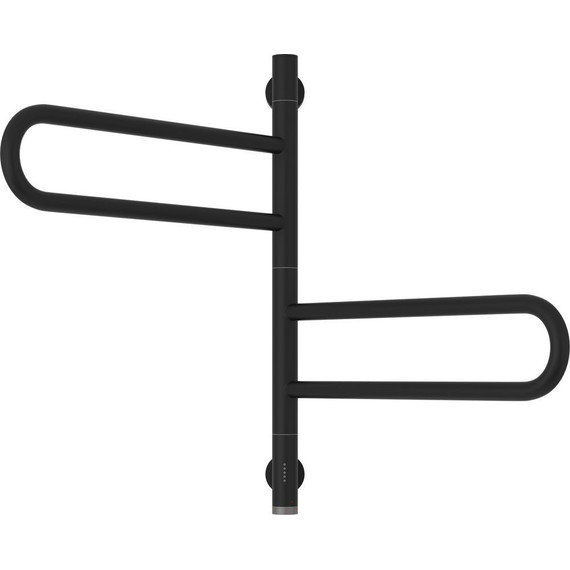 Полотенцесушитель электрический Сунержа Парео 4.0-2С П4 570х530 мм 31-0823-0567, чёрный матовый - фото 