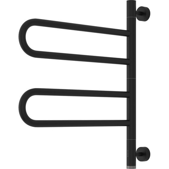 Полотенцесушитель электрический Сунержа Парео 4.0-2С П4 570х530 мм 31-0823-0567, чёрный матовый - фото 2