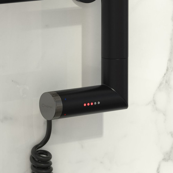 Полотенцесушитель электрический Сунержа Элегия 2.0 П14 1200x600 мм 31-5219-1260 R, чёрный матовый - фото 3