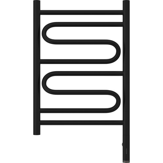 Полотенцесушитель электрический Сунержа Элегия 3.0 П8 600x400 мм 31-5819-6040 R, чёрный матовый - фото 2