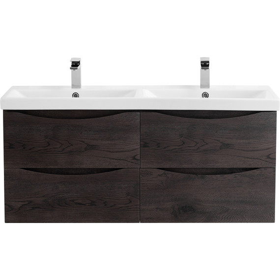 Тумба подвесная с раковиной BelBagno MARINO-CER-1200-4C-SO-2-RNG-P 120 см, Rovere Nature Grigio - фото 