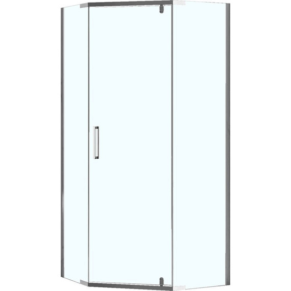 Душевое ограждение Loranto Neo 100x100 см CS-22108-100 (стекло 8 мм) хром/прозрачное - фото 2