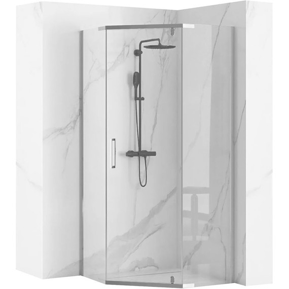 Душевое ограждение Loranto Neo 90x90 см CS-22108 (стекло 8 мм) хром/прозрачное - фото 