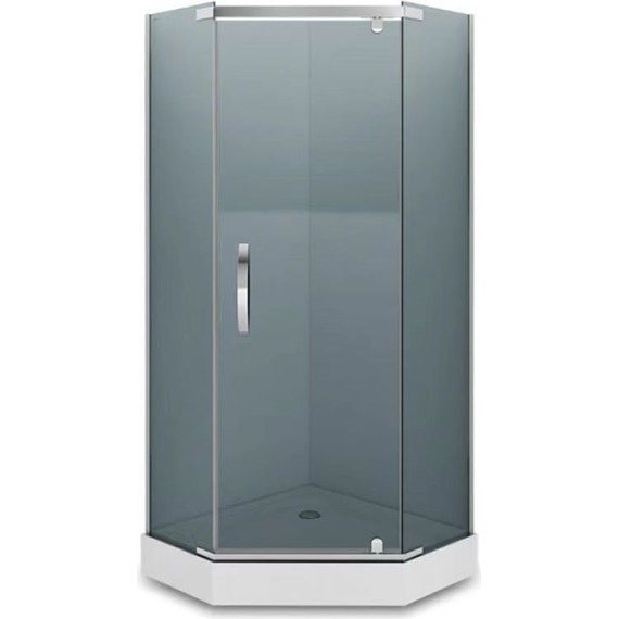 Душевое ограждение Loranto Neo 100x100 см CS-22112-100 (стекло 8 мм) хром/тонированное - фото 
