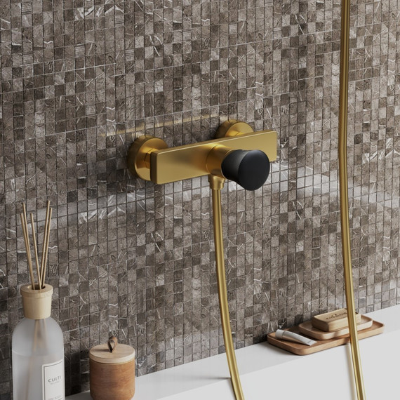 Смеситель для душа Paini Domus 18PJ511PZ, матовое золото - фото 2