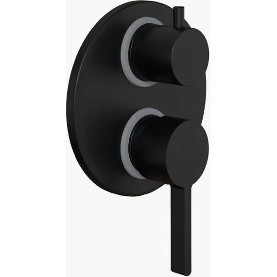 Смеситель для ванны Paini Brera 74PZ6911, черный матовый - фото 