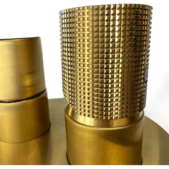 Смеситель для ванны Paini Cox Grip 7GPJ6911, матовое золото - фото 5