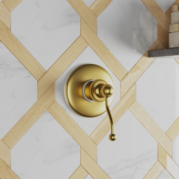 Смеситель для душа Paini Duomo 88PJ690, матовое золото - фото 2