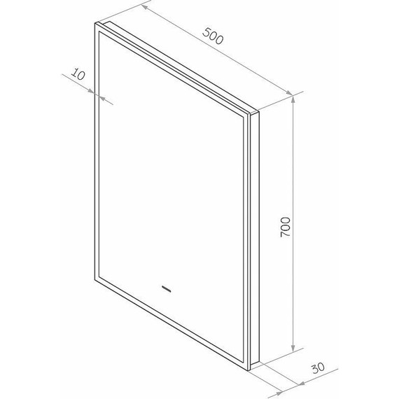 Зеркало Континент Amer Led 50 см ЗЛП1525 - фото 8