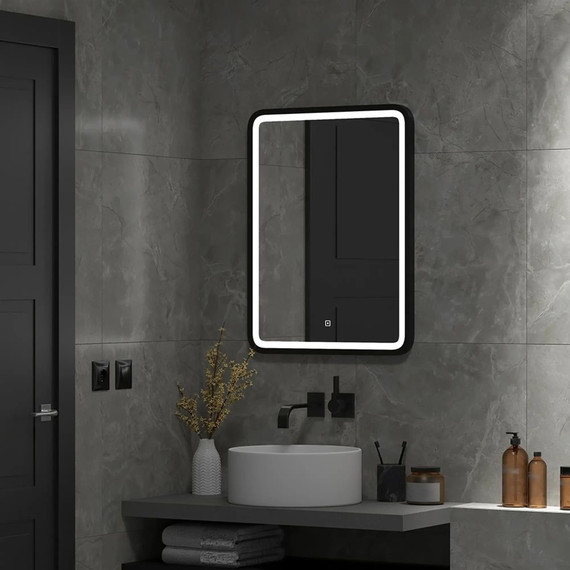 Зеркало Континент Enjoy Black Led 60 см ЗЛП1100 - фото 3