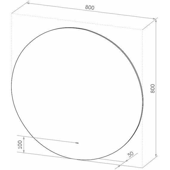 Зеркало Континент Ajour Led 80 см ЗЛП105 - фото 10
