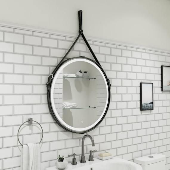 Зеркало Континент Millenium Black Led 65 см ЗЛП969 - фото 