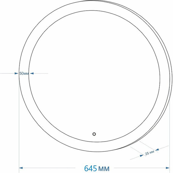 Зеркало Континент Rinaldi Led 64 см ЗЛП493 - фото 9