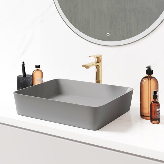 Раковина-чаша Grossman Color 48 см GR-3016GM, серый матовый - фото 2