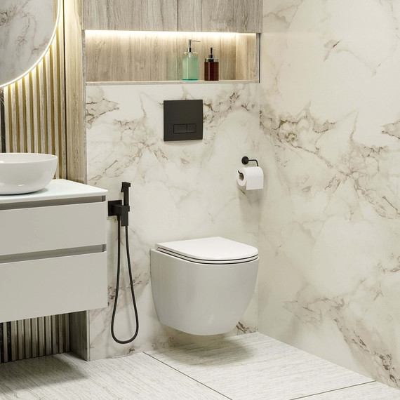 Кнопка смыва Grossman Classic 800.T1.04.210.210, черный матовый - фото 3