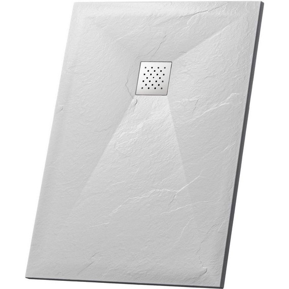Поддон каменный Grossman Strong 100x80 см GR-S180100Q, белый матовый - фото 
