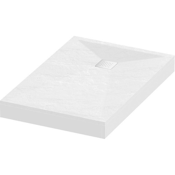 Поддон каменный Grossman Strong 110x80 см GR-S180110Q, белый матовый - фото 3