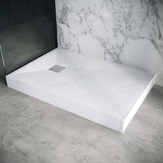 Поддон каменный Grossman Strong 110x80 см GR-S180110Q, белый матовый - фото 4