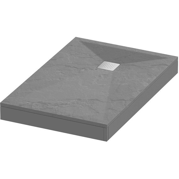 Поддон каменный Grossman Strong 100x70 см GR-S270100Q, графит матовый - фото 3