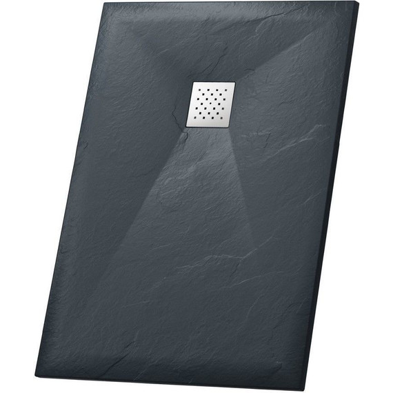 Поддон каменный Grossman Strong 110x80 см GR-S280110Q, графит матовый - фото 