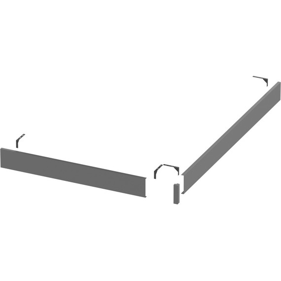 Панель для душевого поддона Grossman Strong 120x90 см GR-S2901201Q, графит матовый - фото 