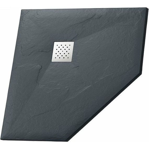 Поддон каменный Grossman Strong 90x90 см GR-S29090D, графит матовый - фото 
