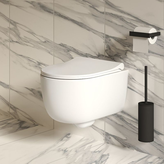 Унитаз подвесной безободковый Ambassador Abner 103T20101R, белый матовый, Цвет производителя: белый матовый - фото 11