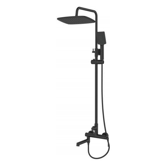 Душевая стойка BelBagno Acqua ACQUA-VSCM-NERO, чёрный матовый, Цвет производителя: чёрный матовый - фото 