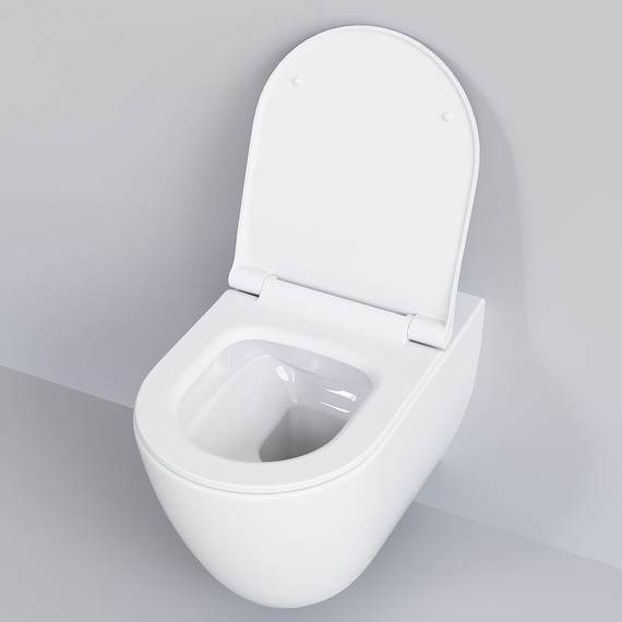 Унитаз подвесной безободковый Ambassador Queen 113T20001R, Цвет производителя: белый - фото 12