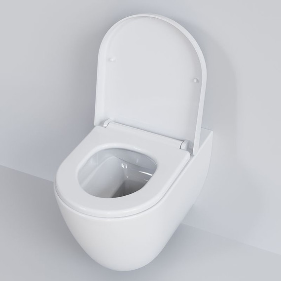 Унитаз подвесной безободковый Ambassador Queen 113T20001R, Цвет производителя: белый - фото 6