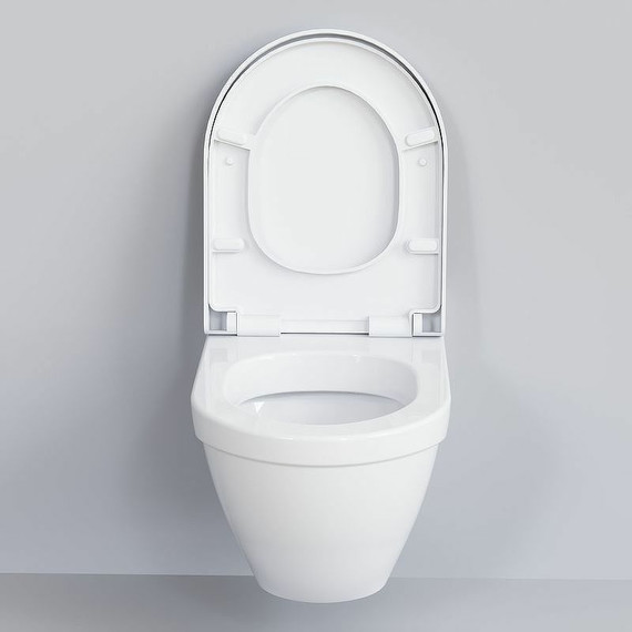 Унитаз подвесной безободковый Ambassador Nord 133T20001, Цвет производителя: белый - фото 5