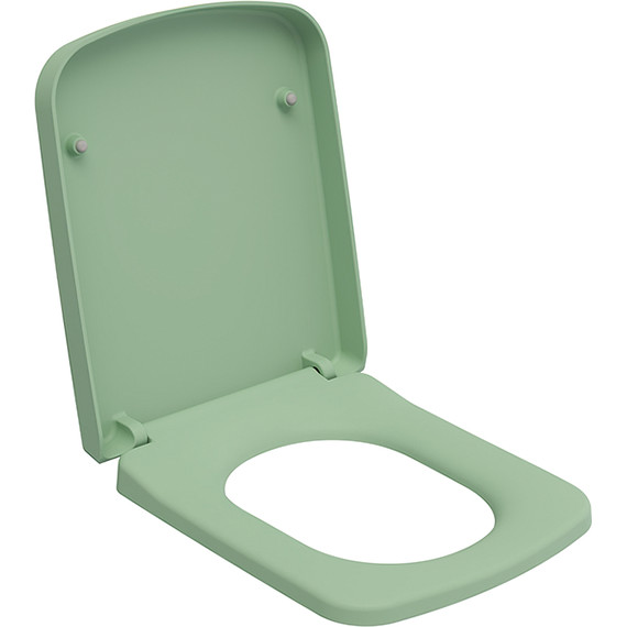 Сиденье с крышкой для унитаза Ambassador Benefit микролифт 202T21001, мятный матовый - фото 