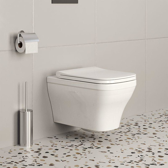 Унитаз подвесной безободковый Ambassador Benefit 203T20001R, Цвет производителя: белый - фото 