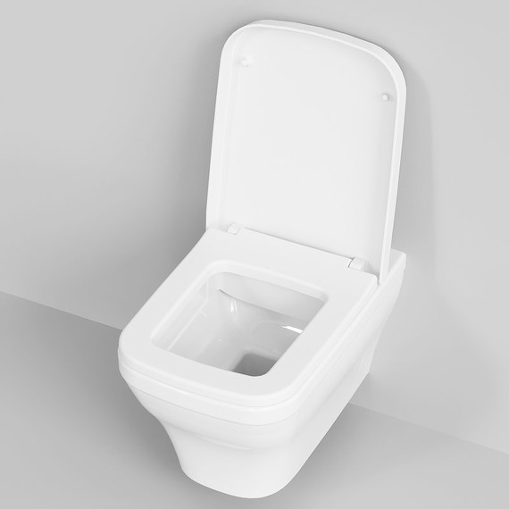 Унитаз подвесной безободковый Ambassador Benefit 203T20001R, Цвет производителя: белый - фото 6