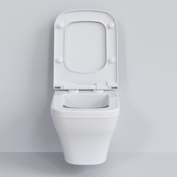 Унитаз подвесной безободковый Ambassador Benefit 203T20001R, Цвет производителя: белый - фото 11