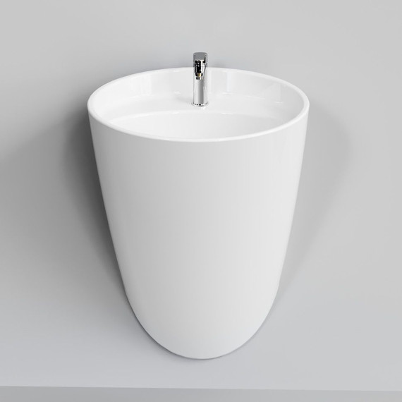 Раковина подвесная Ambassador Queen 53 см 116T20102, белый матовый - фото 3