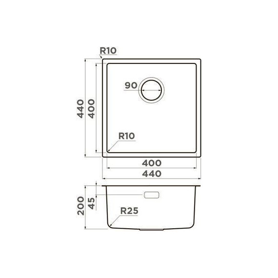 Кухонная мойка Omoikiri Tadzava 44-U/I Ultra LG 1,0 мм 4993264, светлое золото, Цвет производителя: светлое золото - фото 2